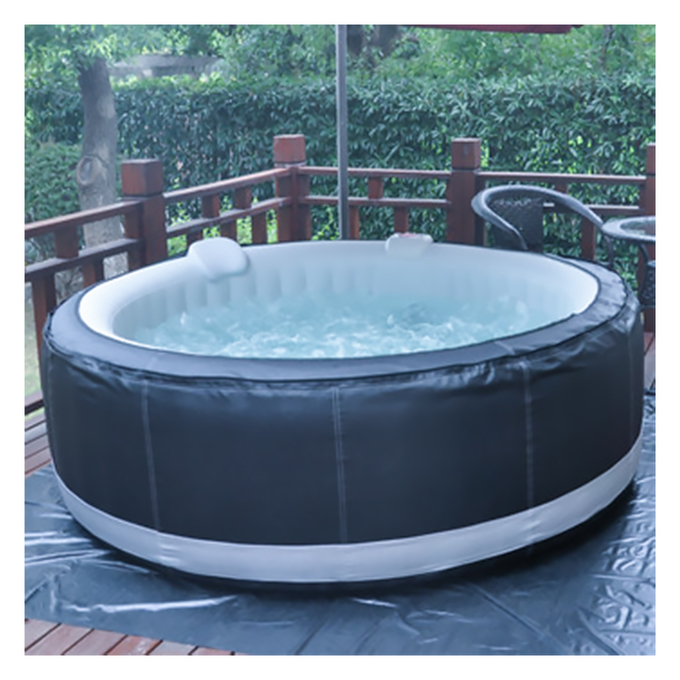 4 Person Outdoor Round گرداب Inflatable Hot Tub Protable Massage Bathtubs 6
